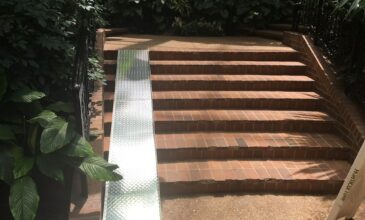metal-fabrication-ramp-on-brick-steps